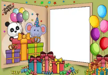 Opschrift op de lijst: Happy Birthday! Opschrift op de lijst: Happy Birthday!