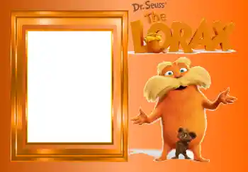 Foto effect van de categorie Verschillende kinderfotolijsten № 100027. Opschrift op de lijst: Lorax