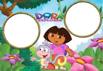 Foto effect van de categorie Verschillende kinderfotolijsten № 103844. Opschrift op de lijst: Dora Foto effect van de categorie Verschillende kinderfotolijsten № 103844. Opschrift op de lijst: Dora