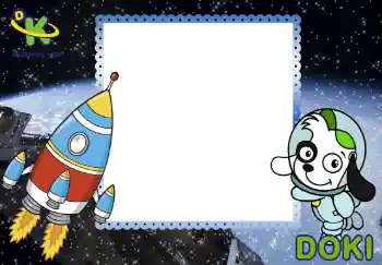 Foto effect van de categorie Verschillende kinderfotolijsten № 118962. Opschrift op de lijst: Doki Foto effect van de categorie Verschillende kinderfotolijsten № 118962. Opschrift op de lijst: Doki