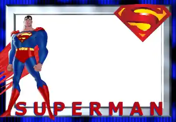 Foto effect van de categorie Verschillende kinderfotolijsten № 125907. Opschrift op de lijst: Superman