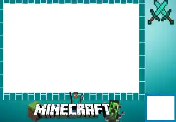Foto effect van de categorie Verschillende kinderfotolijsten № 131541. Opschrift op de lijst: Minecraft