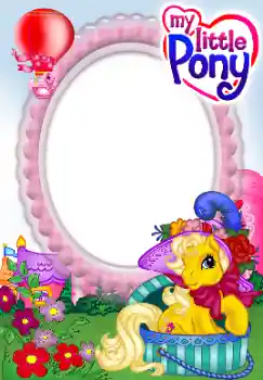 Foto effect van de categorie Verschillende kinderfotolijsten № 142475. Opschrift op de lijst: My little Pony