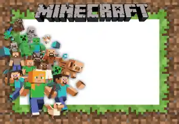 Foto effect van de categorie Verschillende kinderfotolijsten № 143805. Opschrift op de lijst: Minecraft