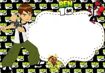 Foto effect van de categorie Verschillende kinderfotolijsten № 159474. Opschrift op de lijst: Ben 10