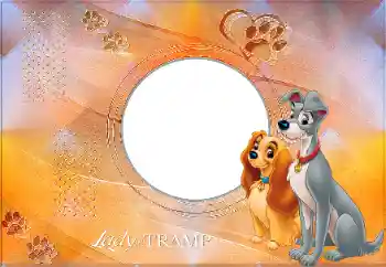 Foto effect van de categorie Verschillende kinderfotolijsten № 175347. Opschrift op de lijst: Lady and the Tramp Foto effect van de categorie Verschillende kinderfotolijsten № 175347. Opschrift op de lijst: Lady and the Tramp