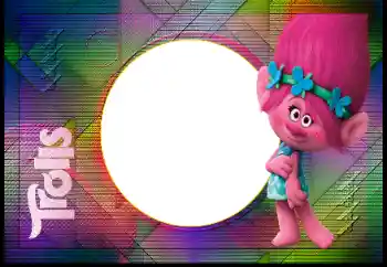 Foto effect van de categorie Verschillende kinderfotolijsten № 188219. Opschrift op de lijst: Trolls