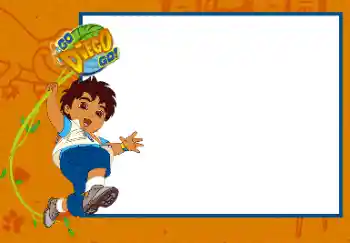 Foto effect van de categorie Verschillende kinderfotolijsten № 68400. Opschrift op de lijst: Go. Diego. Go.