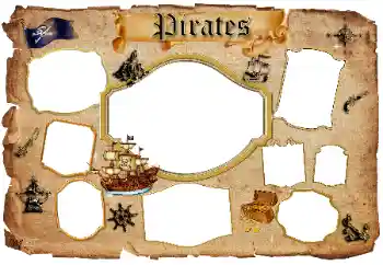 Foto effect van de categorie Verschillende kinderfotolijsten № 96350. Opschrift op de lijst: Pirates