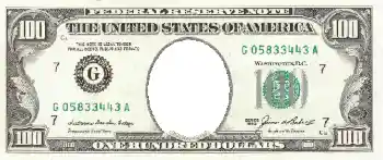 Foto effect van de categorie Geld № 592. Opschrift op de lijst: 100 американских долларов. Foto effect van de categorie Geld № 592. Opschrift op de lijst: 100 американских долларов.