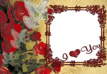 Opschrift op de lijst: I love you!