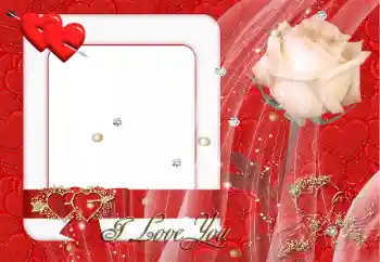 Opschrift op de lijst: I love you Opschrift op de lijst: I love you