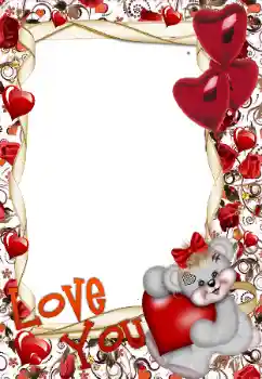 Opschrift op de lijst: I love you Opschrift op de lijst: I love you