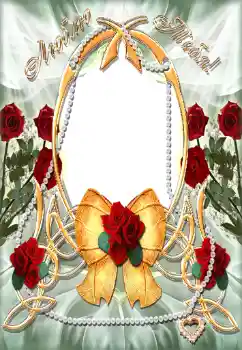 Opschrift op de lijst: Люблю тебя!