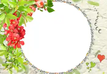 Opschrift op de lijst: love Opschrift op de lijst: love