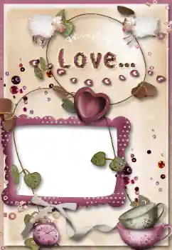 Opschrift op de lijst: Love... Opschrift op de lijst: Love...