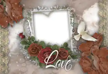 Opschrift op de lijst: Love Opschrift op de lijst: Love