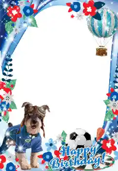 Opschrift op de lijst: Gelukkige Verjaardag!