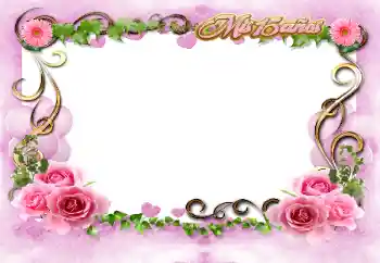 Opschrift op de lijst: Gelukkige Verjaardag!