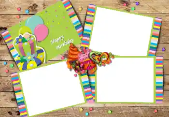 Foto effect van de categorie Verjaardagskaarten № 205764. Opschrift op de lijst: Happy Birthday!