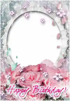 Opschrift op de lijst: Gelukkige Verjaardag!