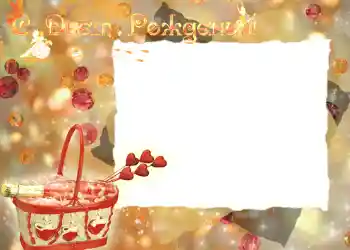 Opschrift op de lijst: Gelukkige Verjaardag!