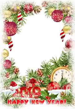 Foto effect van de categorie Nieuwjaarskaarten № 147837. Opschrift op de lijst: Gelukkig Nieuwjaar!