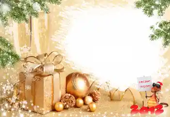 Foto effect van de categorie Nieuwjaarskaarten № 3300. Opschrift op de lijst: Gelukkig Nieuwjaar!