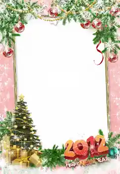 Foto effect van de categorie Nieuwjaarskaarten № 3306. Opschrift op de lijst: Happy New Year!