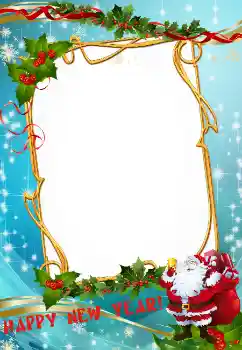 Foto effect van de categorie Nieuwjaarskaarten № 3307. Opschrift op de lijst: Happy New Year!
