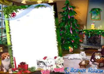 Foto effect van de categorie Nieuwjaarskaarten № 616