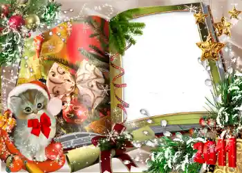 Foto effect van de categorie Nieuwjaarskaarten № 633