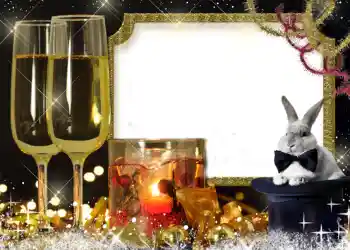 Foto effect van de categorie Nieuwjaarskaarten № 634