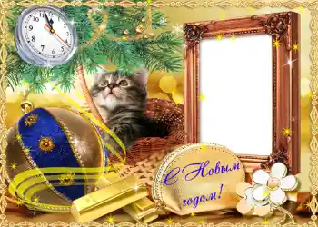 Foto effect van de categorie Nieuwjaarskaarten № 636. Opschrift op de lijst: Gelukkig Nieuwjaar!