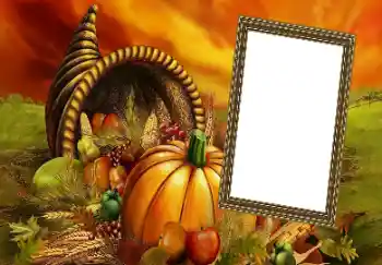 Foto effect van de categorie Verschillende feesten № 128388. Opschrift op de lijst: Fijne Thanksgiving