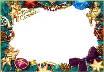 Opschrift op de lijst: Vrolijke Kerstdagen!