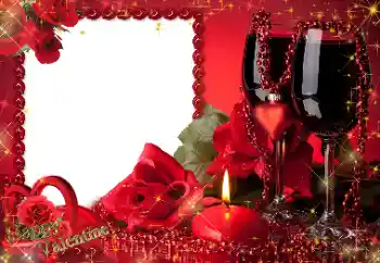 Foto effect van de categorie Valentijnskaarten № 130721. Opschrift op de lijst: Gelukkige Valentijnsdag!