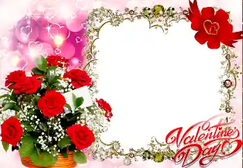 Foto effect van de categorie Valentijnskaarten № 4997. Opschrift op de lijst: Gelukkige Valentijnsdag!