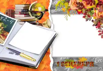 Foto effect van de categorie 1ste September № 59139. Opschrift op de lijst: 1ste September