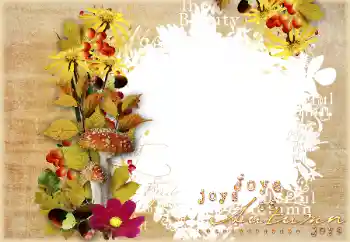 Opschrift op de lijst: Autumn