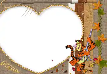 Opschrift op de lijst: Herfst