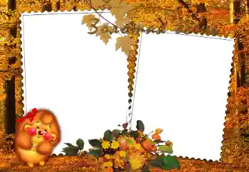 Opschrift op de lijst: Золотая осень