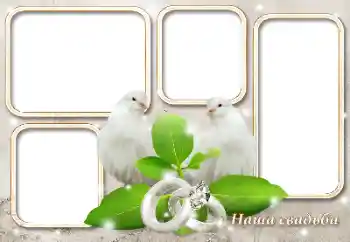 Foto effect van de categorie Huwelijksfotolijsten № 124417. Opschrift op de lijst: Onze bruiloft Foto effect van de categorie Huwelijksfotolijsten № 124417. Opschrift op de lijst: Onze bruiloft